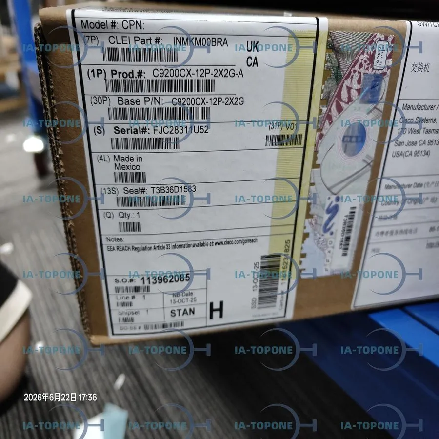 Коммутатор Free Delivery ~ 1PC Cisco C9200CX-12P-2X2G-A