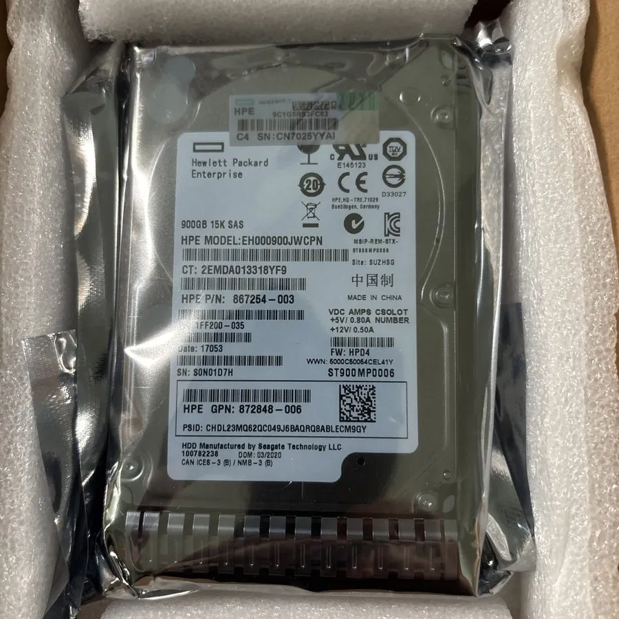 Жёсткий диск EH000900JWCPN HPE 900GB SAS 12G MC 15K SFF BC HDD — фото лота 1