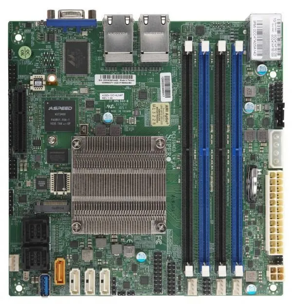 Материнская плата Supermicro A2SDi-16C-HLN4F Mini-ITX Motherboard Intel Atom Pro