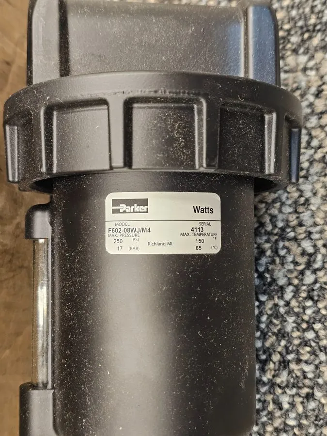Фильтр Parker-Watts F602-08WJ/M4 1" NPT Pneumatic Filter, 250psi