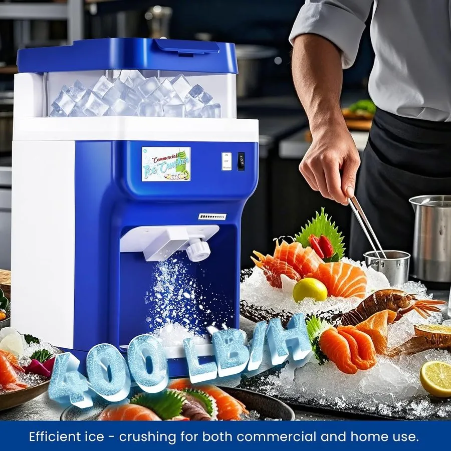 Оборудование для общепита 8.45QT Commercial Ice Cube Crusher Machine Electric Ic — фото лота 1