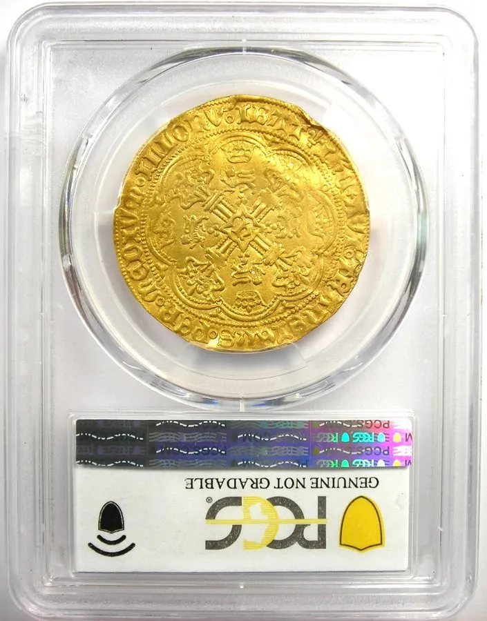 Лабораторный прибор 1422-30 Gold England Britain Henry VI Gold Noble Coin Certif — фото лота 2