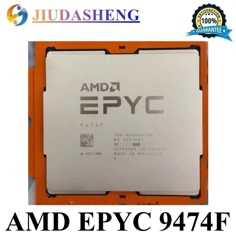 Процессор AMD EPYC Genoa 9474f CPU processor 3.6GHz 48 core 96 thread SP5 320-40