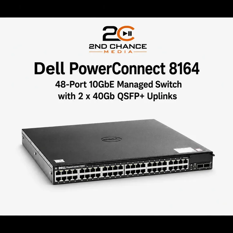 Коммутатор Dell N4064 (PowerConnect 8164) 48-Port 10GbE Managed Switch 2x 40Gb Q