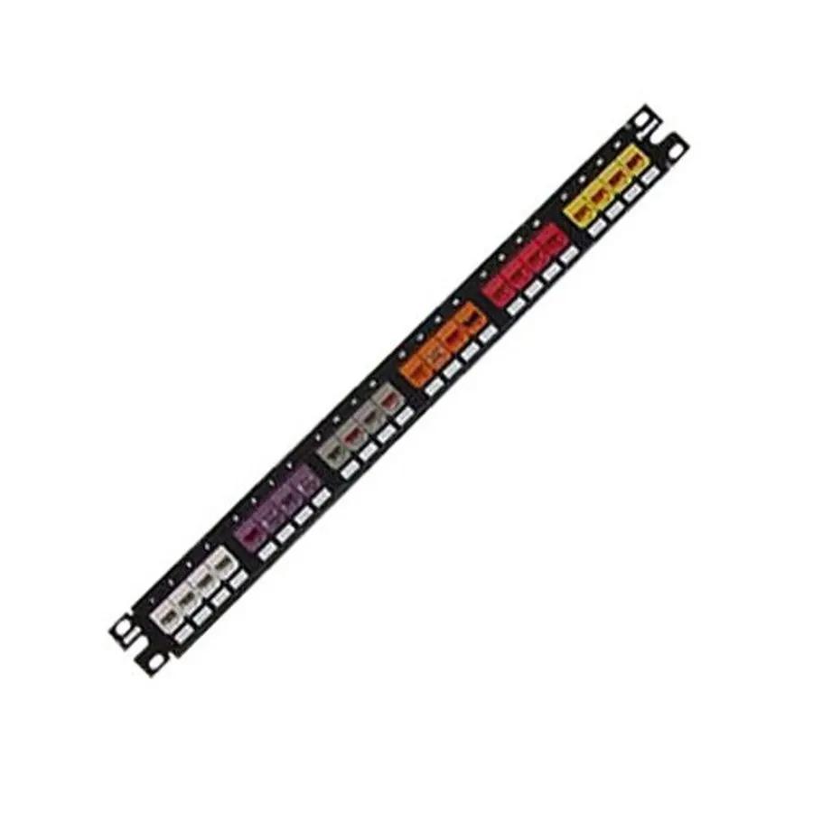 Патч-панель Panduit Mini-Com CPP24FMWBL 24-Port Modular Patch Panel Black 1RU
