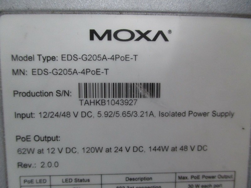 Фото лота EDS-G205A-4POE-T от продавца №58837