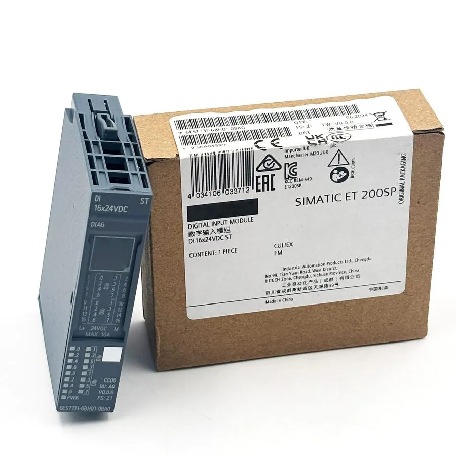 Модуль ввода-вывода 6ES7131-6BH01-0BA0 SIEMENS SIMATIC ET 200SP DI 16x 24V DC ST — фото лота 1