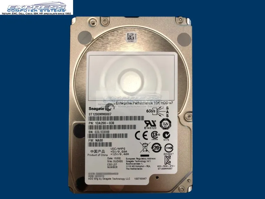 Жёсткий диск SEAGATE 1DA200-038 1.2TB 10K SAS 6GB/s 64MB 2.5" ENTERPRISE PERFORM