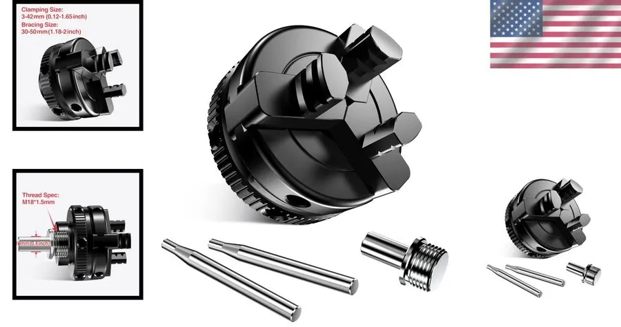 Режущий инструмент Woodworking Lathe Chuck 2 Inch Mini 3Jaw SelfCentering M18X1.