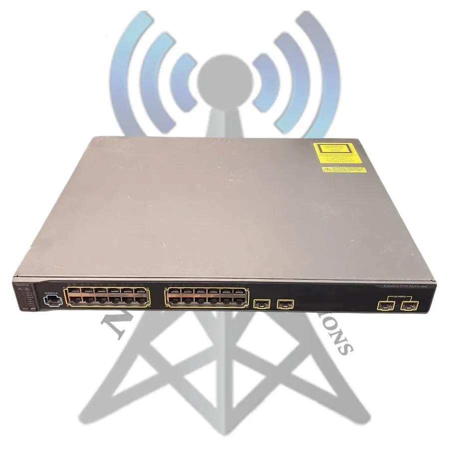 Коммутатор Cisco ME-C3750-24TE-M C3750 24 PORT WITH 2+2 sfp PORT SWITCH .90days