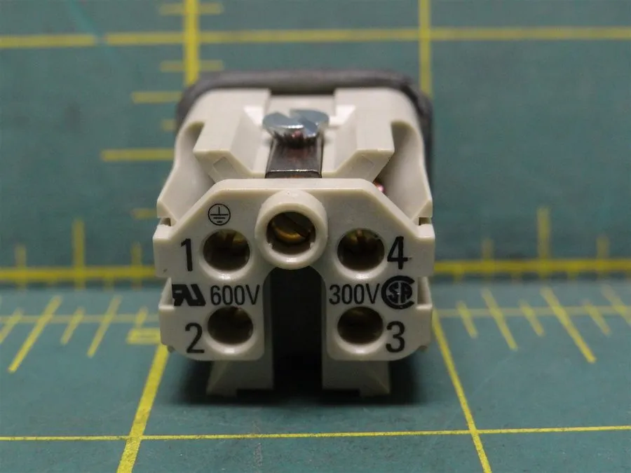 Разъём Harting Rectangular Connector Insert, 10 A 09200042611 — фото лота 2