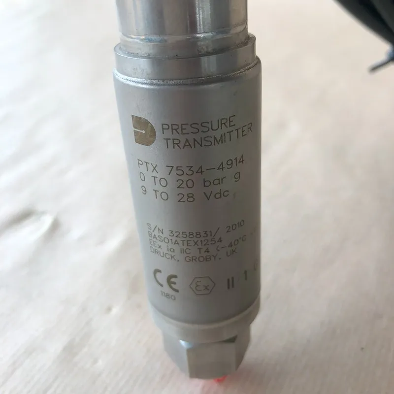 Датчик давления DRUCK PTX 7534-4914 PRESSURE TRANSMITTER PTX7534 0-10 BAR G
