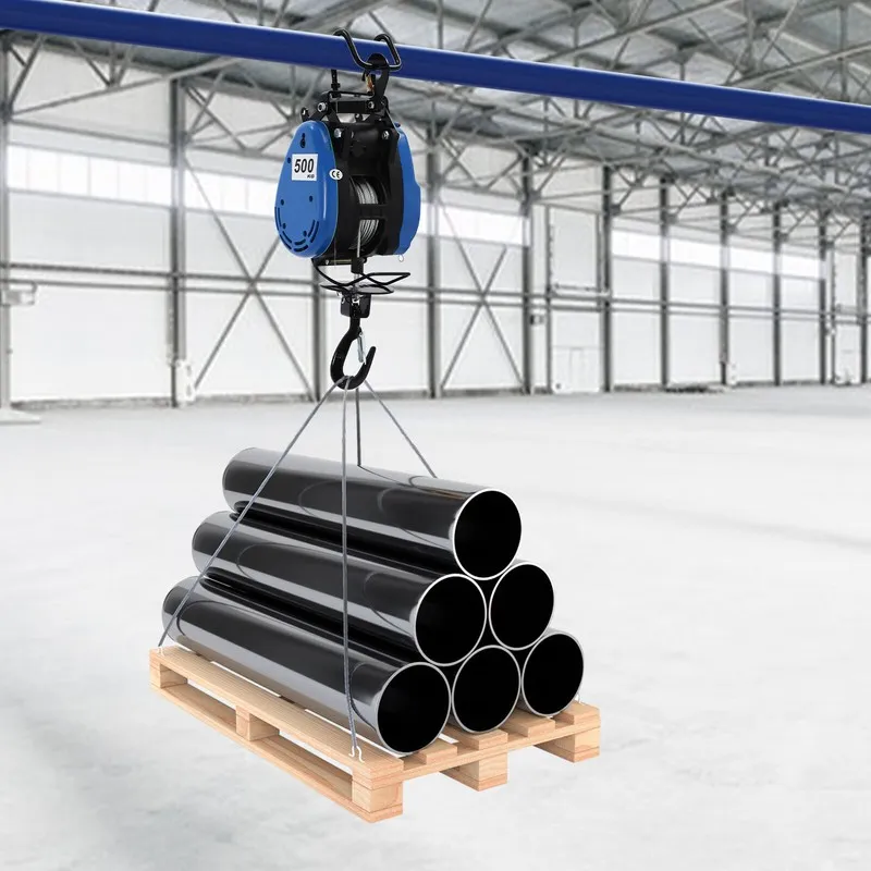 Таль 1102.31lbs/500g Wired Electric Hoist Capacity Electric Winch With Remote Co — фото лота 1