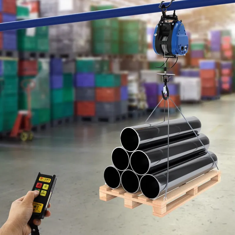 Таль 1102.31lbs/500g Wired Electric Hoist Capacity Electric Winch With Remote Co — фото лота 2