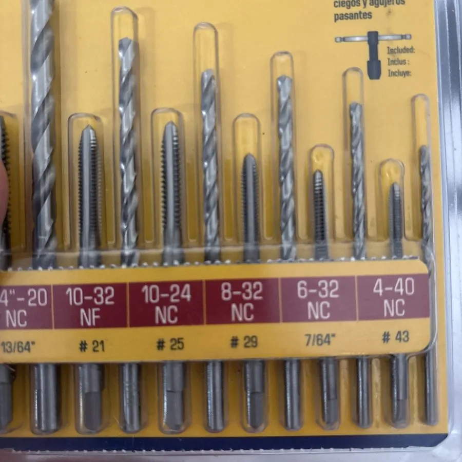 Режущий инструмент Vise Grip AHN-80187 HAN TAP & DRILL SET — фото лота 2
