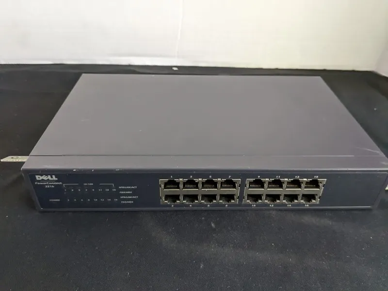 Коммутатор Dell PowerConnect 2216 16-Port Fast Ethernet Switch Rack-Mountable