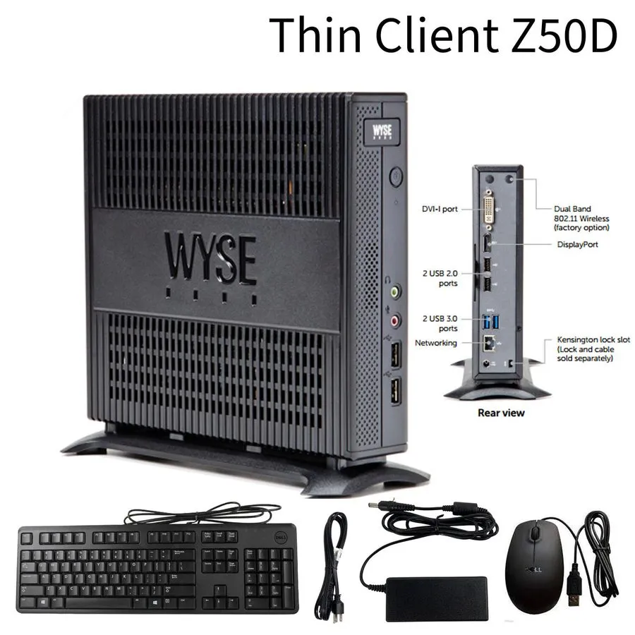 SSD-накопитель Dell Wyse 7010 Thin Client AMD G-T56N 1.65GHz 2GB Ram 2GB SSD WES