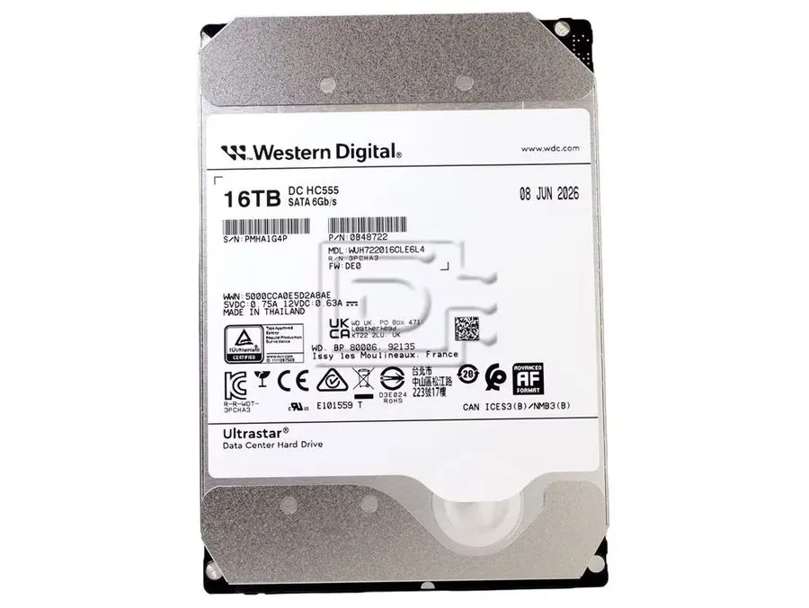 Жёсткий диск Western Digital Ultrastar DC HC555 16TB 3.5" SATA 7200rpm Internal  — фото лота 1