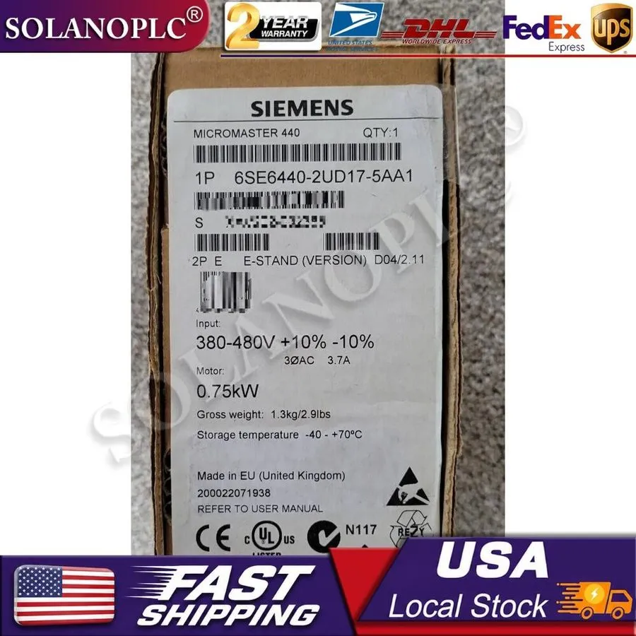 Частотный преобразователь Siemens 6SE6440-2UD17-5AA1 MICROMASTER440 without filt