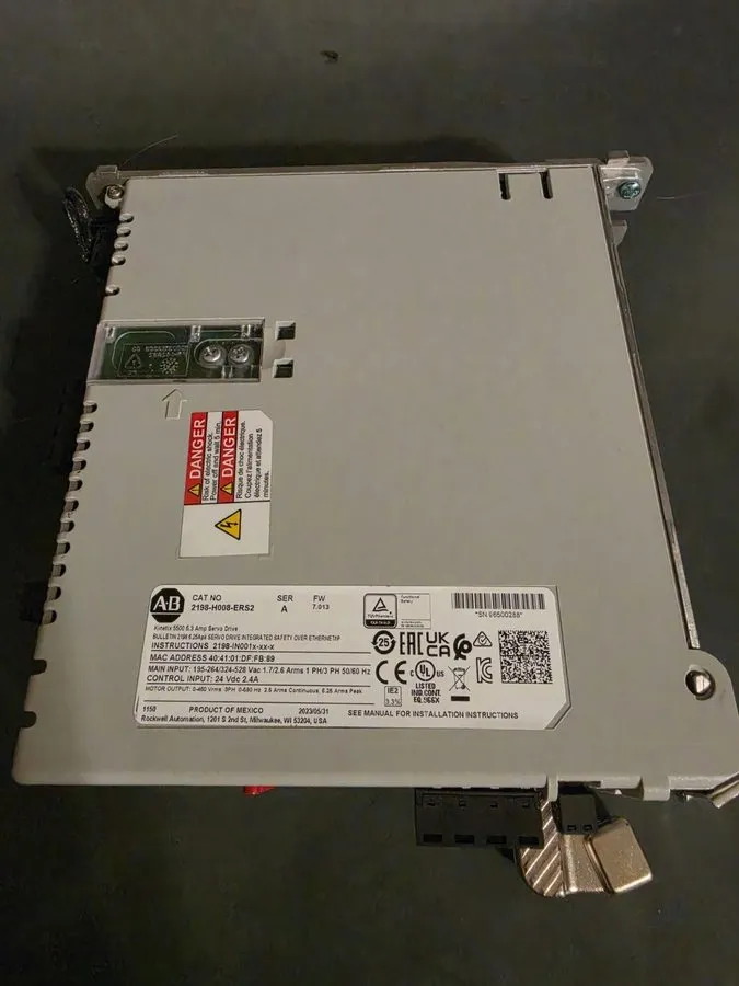 Сервопривод Allen Bradley 2198-H008-ERS2 Ser A Kinetix 5500 6.3 Amp Servo Drive