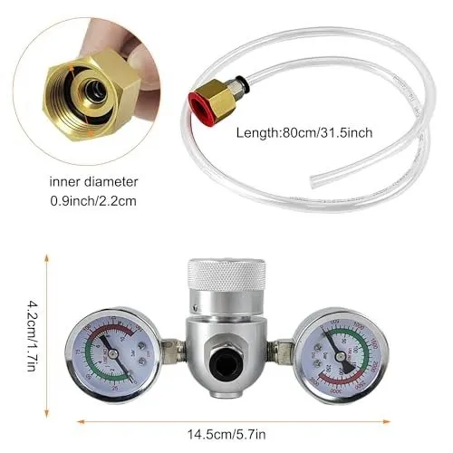 Клапан Whipped Cream Charger Pressure Regulator Valve, для 0.95L/580G Tank, for 