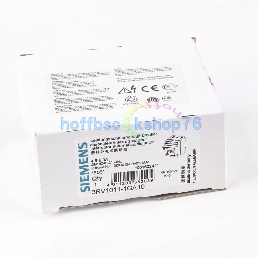 Автоматический выключатель 31398 SIEMENS MOTOR-PROTECTION CIRCUIT BREAKER, 6.3A 