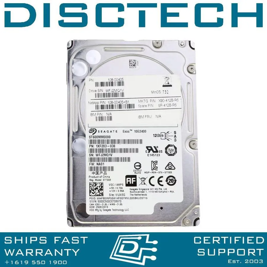 Жёсткий диск Seagate ST600MM0099 600GB 10K RPM 12GB/S SAS 2.5" HDD HARD DRIVE — фото лота 1