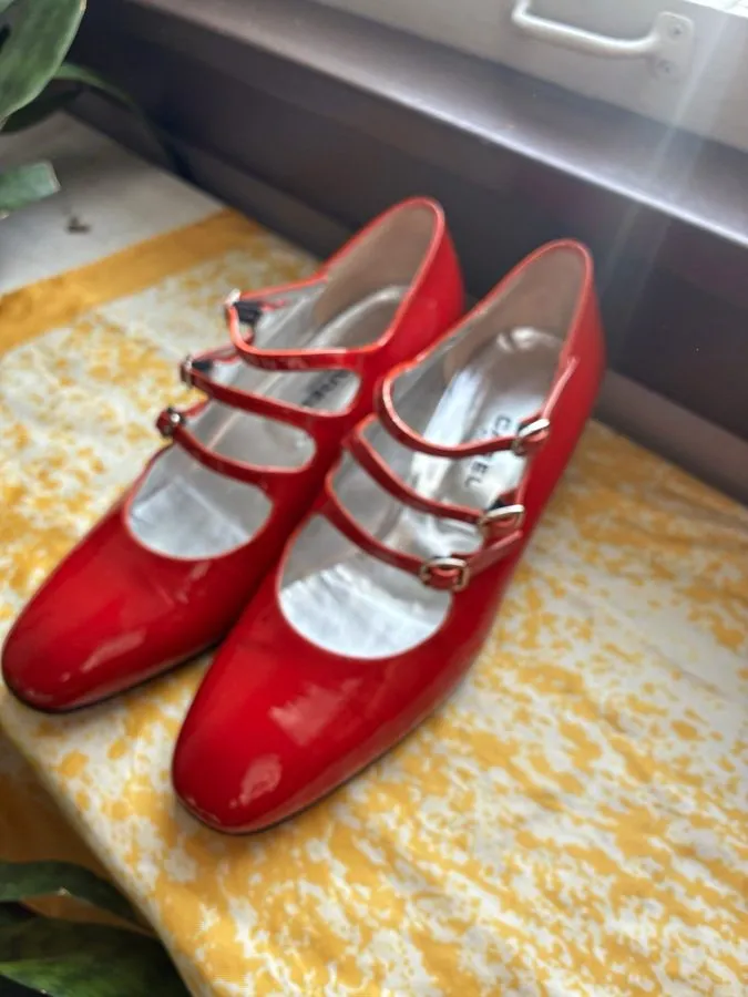 Климатическое оборудование CAREL Paris Kina Red Mary Janes sz US 7.5/EU 38 — фото лота 1