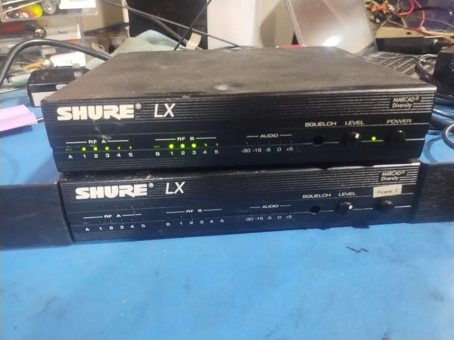 Микрофон Shure LX4-CR Marcad Diversity Microphone Receiver Lor Of 2 — фото лота 2