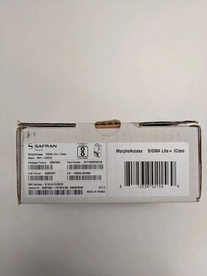 Оборудование видеонаблюдения IDEMIA SIGMA Lite+ Biometric, Card er Embedded RFID — фото лота 2