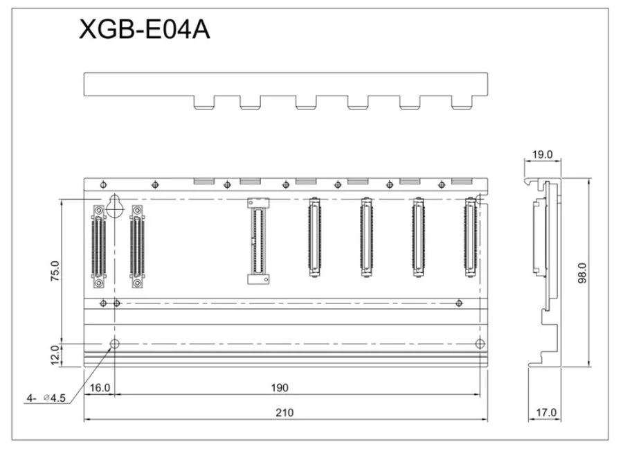ПЛК LS ELECTRIC PLC XGB-E04A 4 Slots