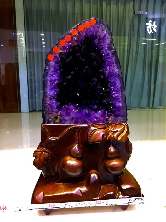 Лабораторный прибор 41.36LB top Natural amethyst geode yellow Calcite quartz cry