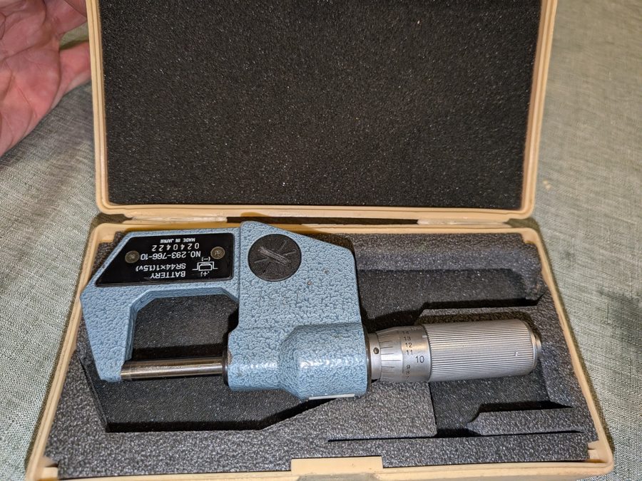 Микрометр Mitutoyo 293-766-10 Digimatic Digital Micrometer 0-1" .00005" / 0.001m — фото лота 1
