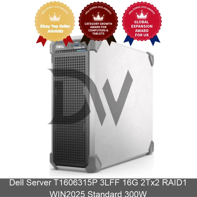 Сервер Dell Server T1606315P 3LFF 32G 4T WIN2025 Standard 300W Server Computer