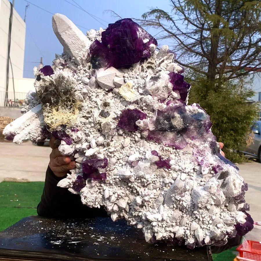 Лабораторный прибор 54.34LB Natural purple Fluorite Quartz Crystal Mineral speci