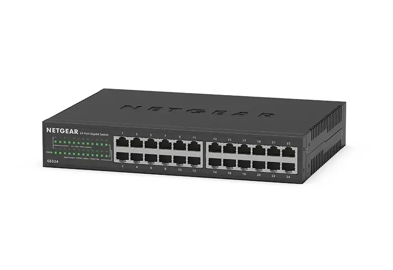 Коммутатор NETGEAR GS324 24-Port Gigabit Ethernet Unmanaged Switch Black