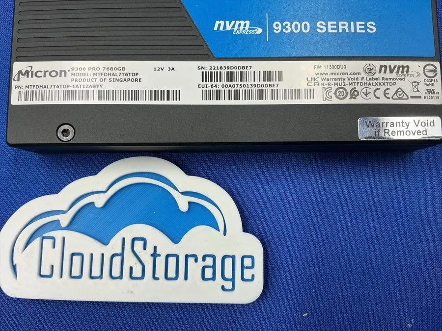 SSD-накопитель Micron MTFDHAL7T6TDP 9300 PRO 7.68TB PCIe Gen3.0 x4 NVMe 2.5" U.2