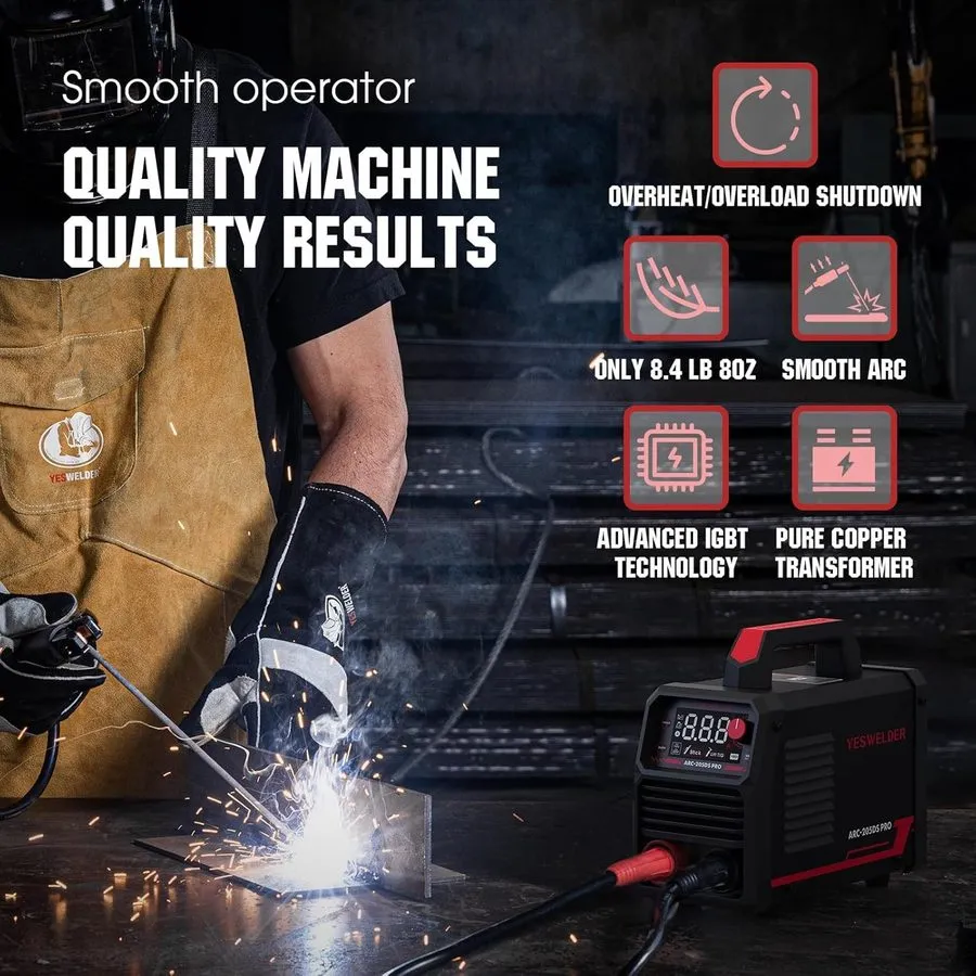 Сварочная горелка 205Amp Stick Welder ARC Welding Machine with Lift TIG Torch