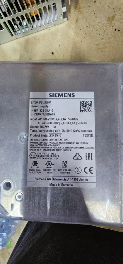 Блок питания SIEMENS SITOP PSU200M 6EP1333‑3BA00 24 VDC 5 A Power Supply