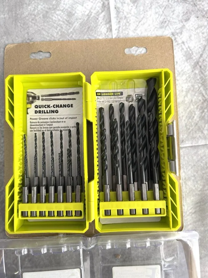 Режущий инструмент RYOBI A972502 Black Oxide Hex Shank Drill Bit Set (25-Piece) — фото лота 1