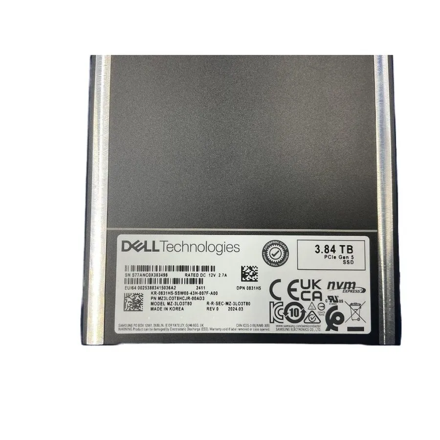 SSD-накопитель MZ-3LO3T80 SAMSUNG PM1743 3.84TB NVMe PCIe 5.0 E3.S 2.5" SSD MZ3L