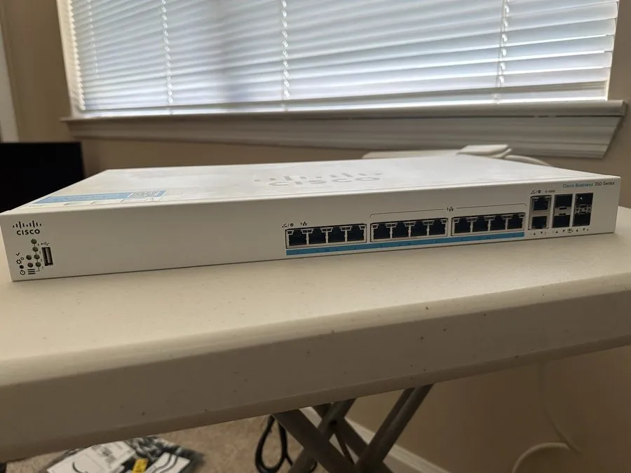 Коммутатор Cisco CBS 350 Series CBS350-12NP-4X 12 Port PoE MULTI-Gigabit Etherne