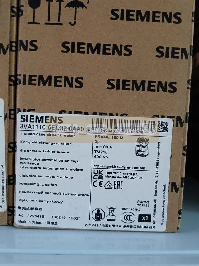 Автоматический выключатель Siemens circuit breaker 3VA1110-5ED32-0AA0