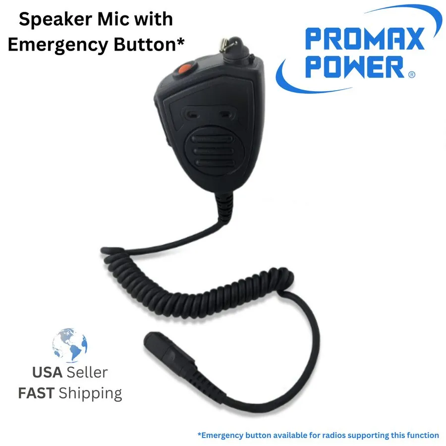 Выносной микрофон Portable Speaker Microphone для Motorola ( (W/Emergency Button — фото лота 1