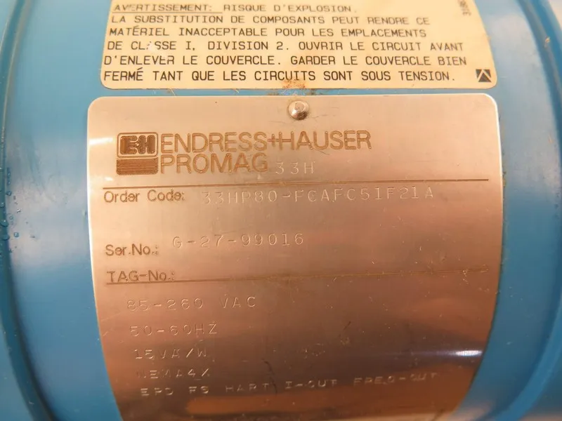 Расходомер Endress + Hauser 33HP80-FCAFC51F21A Promag H Stainless Steel Flow Met