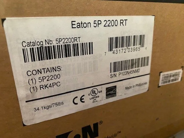 ИБП Eaton 5P 2200VA 120V Rack/Tower 2U 1950 UPS 8-Outlets Black (5P2200RT)