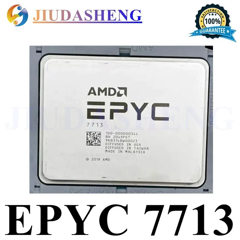 Процессор Unlocked AMD EPYC Milan 7713 2.0GHz 64 Core 128 Thread 225W CPU Proces