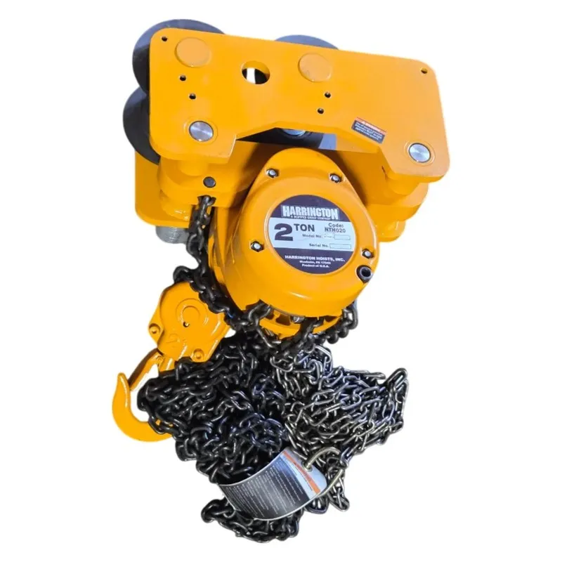 Таль Harrington NTH020 2-Ton 10 ft Push Trolley Manual Chain Hoist Lift — фото лота 1