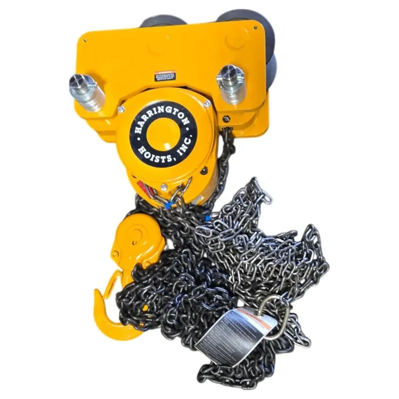 Таль Harrington NTH020 2-Ton 10 ft Push Trolley Manual Chain Hoist Lift — фото лота 2