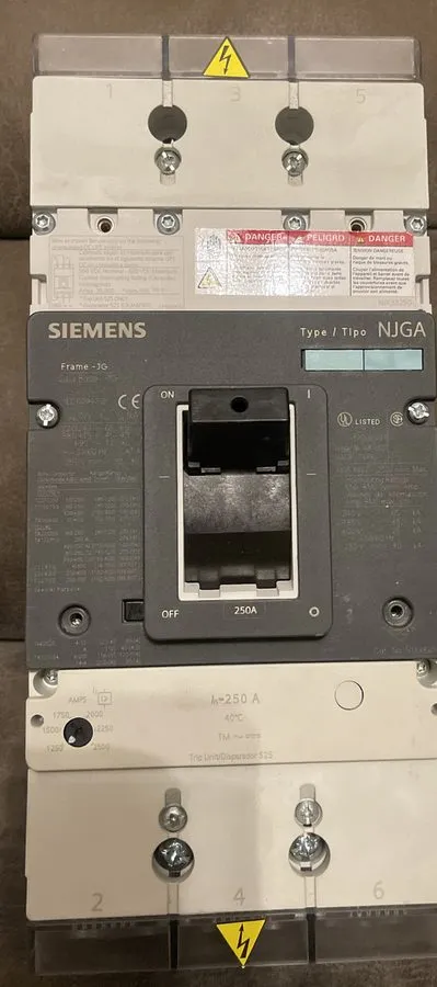 Автоматический выключатель Siemens NJX3B250 3VL4125-1KN30-0AA0 circuit breaker V — фото лота 1